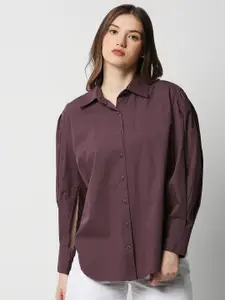 Remanika Women Brown Comfort Casual Shirt