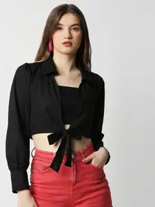 Remanika Women Black Comfort Casual Shirt