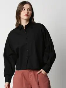 Remanika Women Black Comfort Casual Shirt