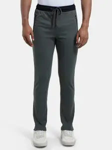 Jockey Combed Cotton Rich Slim Fit Trackpant with Side Zipper Pockets-9510
