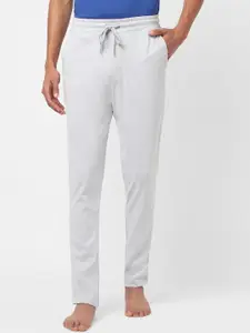 Ajile by Pantaloons Men Off-White Solid Cotton Track Pant