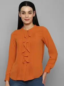 Allen Solly Woman Women Orange Casual Shirt