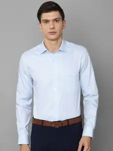 Louis Philippe Men Blue Striped Formal Shirt