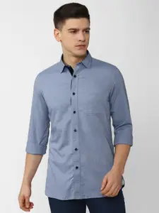 Van Heusen Sport Men Blue Slim Fit Casual Shirt