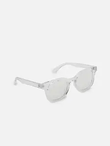 FOREVER 21 Women Black Lens & Black UV Protected Square Sunglasses 42755001