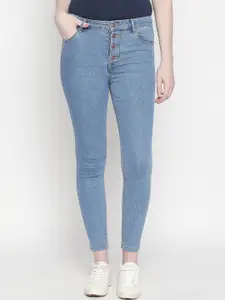 LOVEGEN Women Blue Skinny Fit High-Rise Stretchable Jeans