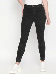 LOVEGEN Women Black Tube Skinny Fit High-Rise Stretchable Jeans