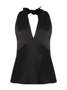 Polo Ralph Lauren Women Black Solid Tops