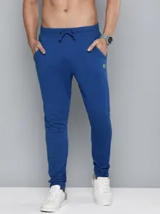 Flying Machine Men Blue Mid Rise Casual Track Pants