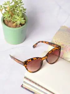 HAUTE SAUCE by  Campus Sutra HAUTE SAUCE by Campus Sutra Women Black Lens & Orange Cateye Sunglasses with UV Protected Lens