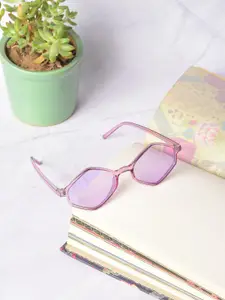 HAUTE SAUCE by  Campus Sutra HAUTE SAUCE by Campus Sutra Women Purple Lens & Purple Other Sunglasses