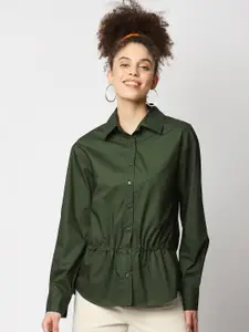 Remanika Women Green Comfort Casual Shirt