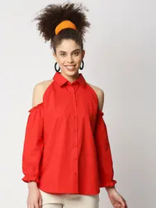 Remanika Women Red Comfort Casual Shirt