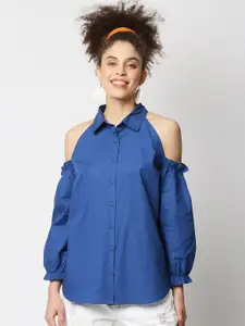 Remanika Women Blue Comfort Casual Shirt