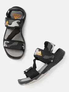 ADIDAS Men Grey Camouflage Print Traso Sports Sandals