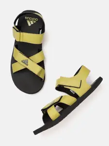 ADIDAS Men Yellow Solid Traso Sports Sandals