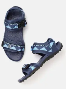 ADIDAS Men Blue Printed Traso Sports Sandals