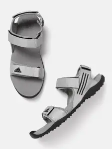 ADIDAS Men Grey Solid Traso Sports Sandals