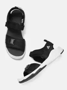 ADIDAS Men Black Solid Traso Sports Sandals