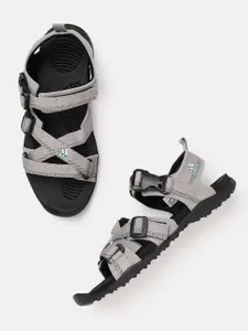 ADIDAS Men Grey Solid Traso Sports Sandals