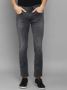 Louis Philippe Jeans Men Grey Slim Fit Heavy Fade Jeans