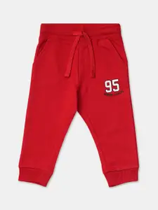 R&B Infant Red Solid Joggers