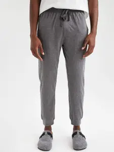 DeFacto Men Grey Solid Lounge Pants