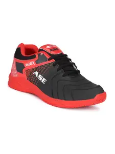 ASE Men Red Badminton Non-Marking Shoes