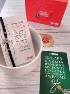 EL REGALO Bracelet Rakhi Combo for Bhaiya With Roli Chawal Shagun and Greeting Card