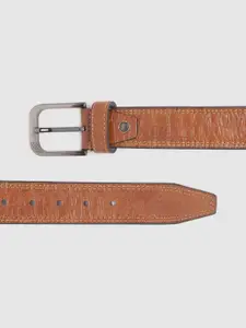 HIGHLANDER Men Tan Brown Textured Belt