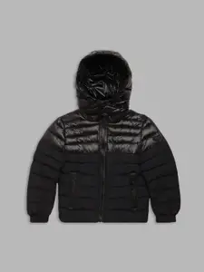 Antony Morato Boys Blue Solid Puffer Jacket