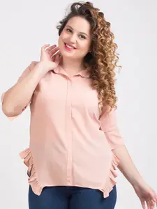 LastInch Women Pink Comfort Casual Shirt