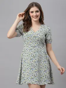 Strong And Brave Multicoloured Floral Odour Free A-Line Dress