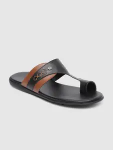 Peter England Men Solid One Toe Comfort Sandals