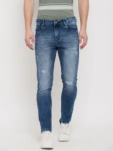 Duke Men Slim Fit Mildly Distressed Heavy Fade Cotton Jeans