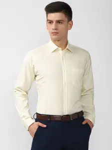 Van Heusen Men Cream-Coloured Formal Shirt