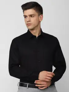 Van Heusen Men Black Formal Shirt