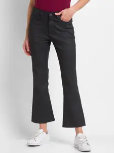 SPYKAR Women Black Elissa Flared High-Rise Jeans