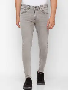 SPYKAR Men Grey Kano Slim Fit Low Distress Jeans