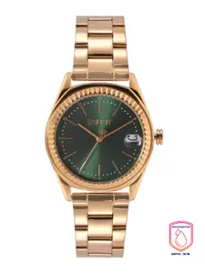 ESPRIT Women Green Charlie Analogue Watch ES1L383M0035