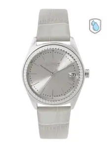 ESPRIT Women Grey Dial & Leather Straps Charlie Analogue Watch ES1L383L0065