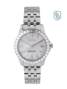 ESPRIT Women Silver-Toned Dial & Silver Toned Bracelet Straps Analogue Watch ES1L382M0035