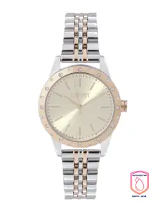 ESPRIT Women Cream-Coloured Dial Ella Bracelet Style Analogue Watch ES1L302M0095
