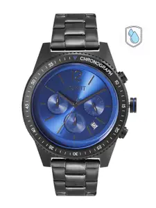 ESPRIT Men Blue Dial & Black Bracelet Style Grayson Analogue Watch ES1G307M0075