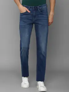 Louis Philippe Jeans Men Navy Blue Slim Fit Light Fade Jeans