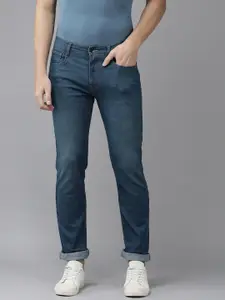 Pepe Jeans Men Blue Holborne Regular Fit Mid Rise Light Fade Stretchable Jeans