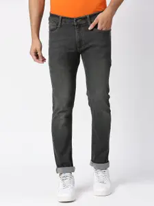 Pepe Jeans Men Black Vapour Slim Fit Mid Rise Light Fade Stretchable Jeans
