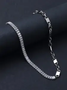 anore Silver-Toned White Gold-Plated Necklace