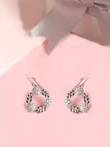 Clara Silver-Toned Contemporary Studs Earrings