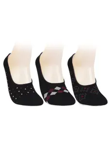 Bonjour Men Pack Of 3 Patterned Shoe-Liner Socks